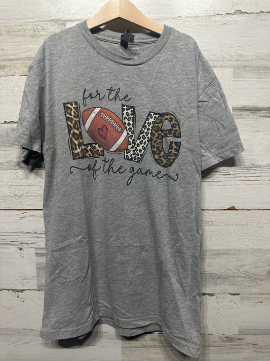 Women’s Size Next Level For The Love Of The Game Football T-Shirt - Very Good Used Condition
