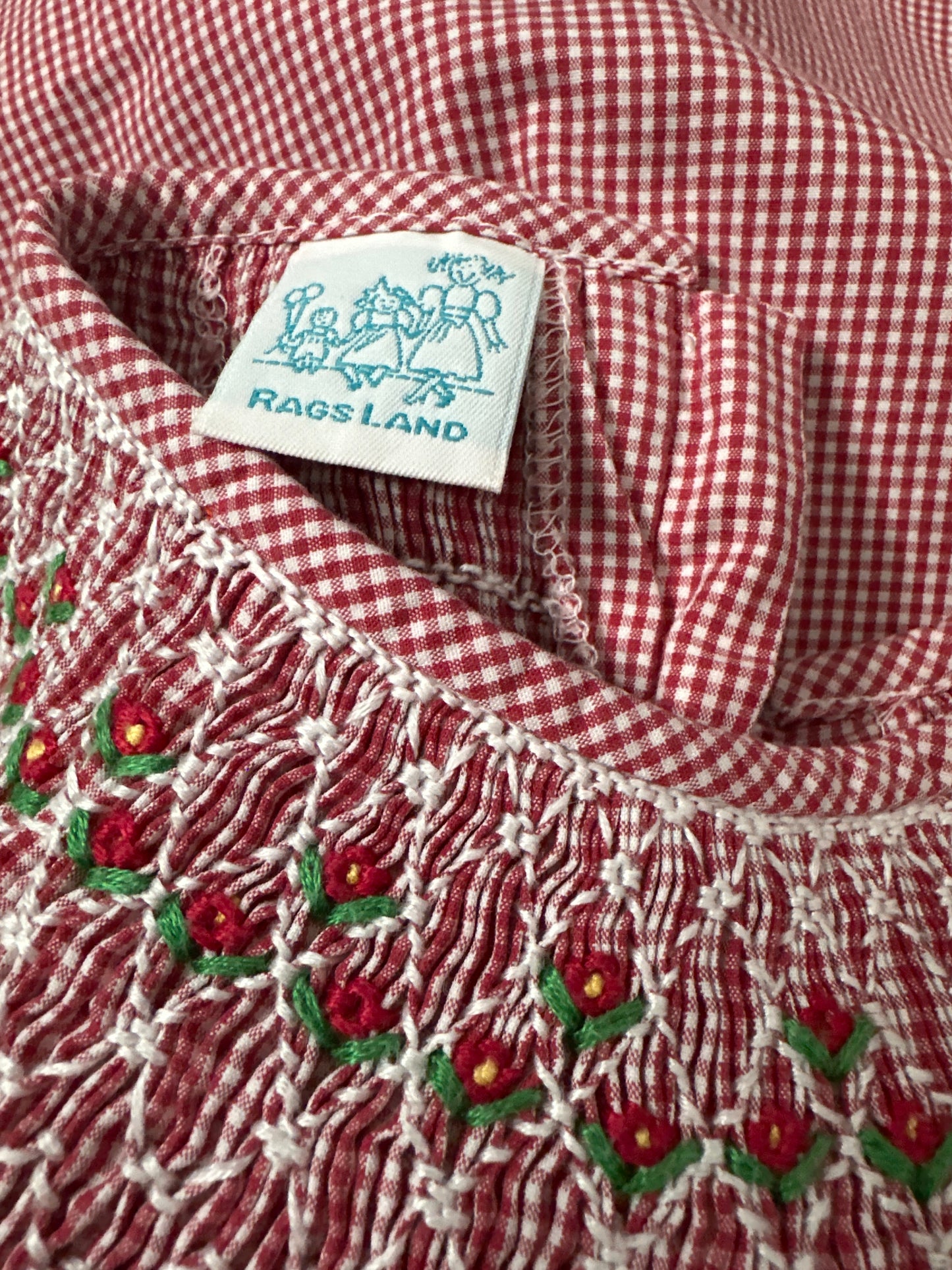 Girls Size 4t Rags Land Smocked Dress - Very Good Used Condition