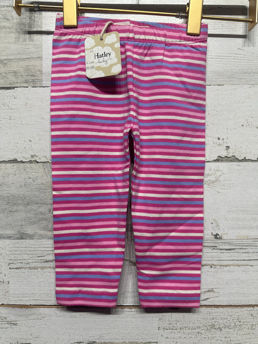 Size 9-12m Hatley Rose Stripe Leggings - New With Tags