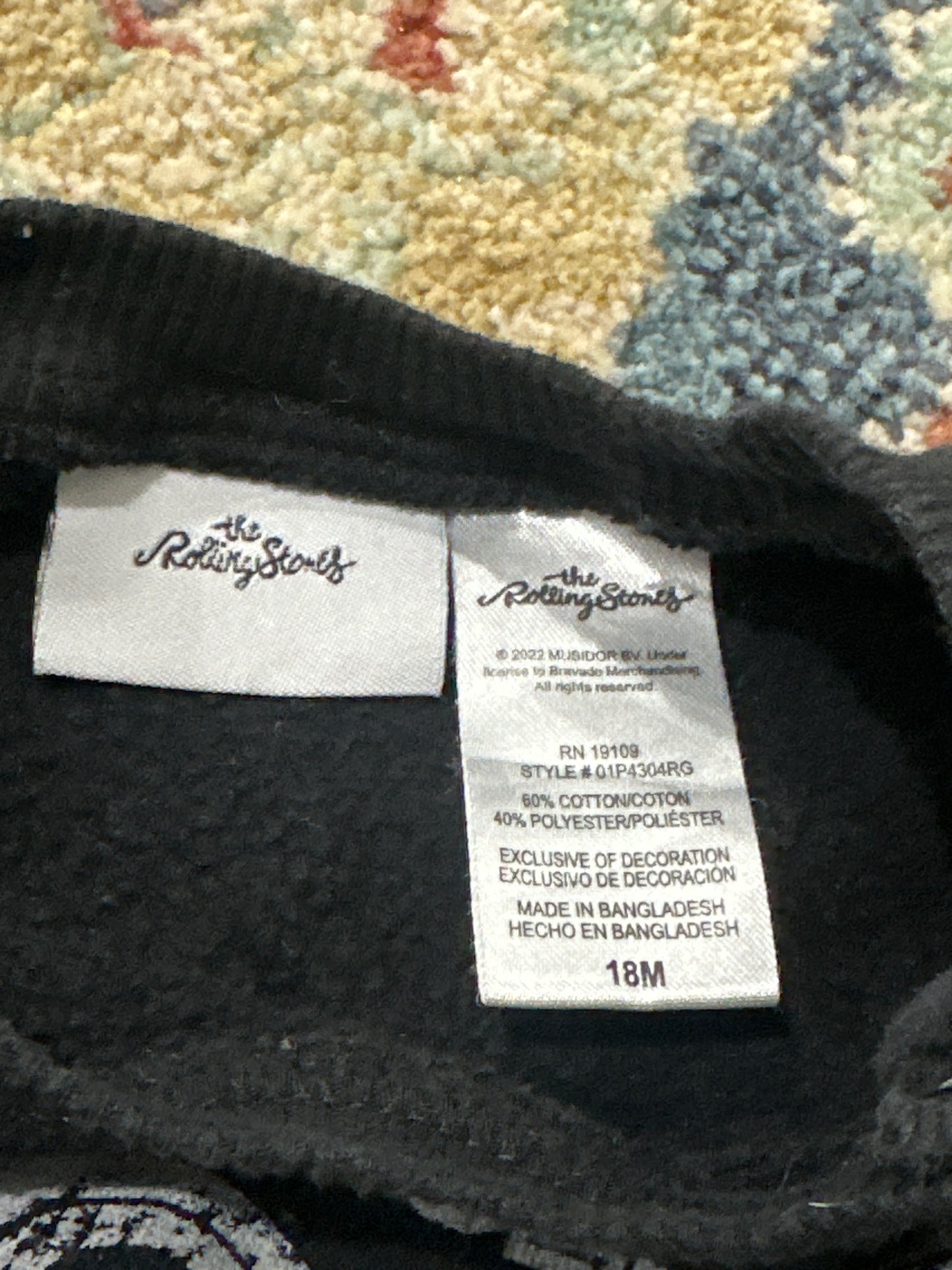 Rolling Stones Size 18m Sweatshirt GUC