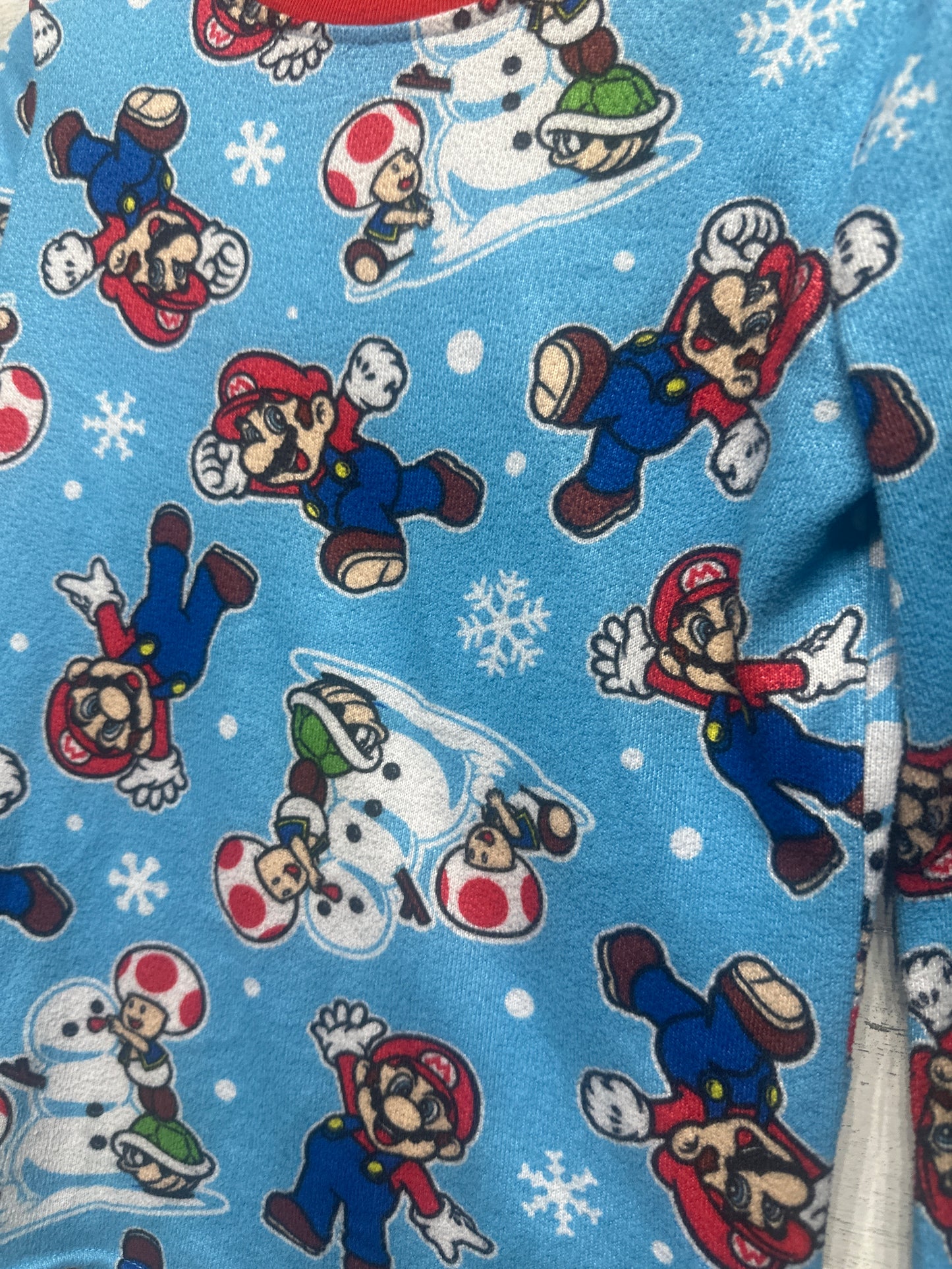 Boys Fits Like Size 6 Mario Pajama Set - Good Used Condition*