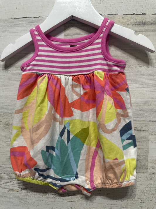 Girls Size 0-3m Tea Collection Romper - Very Good Used Condition