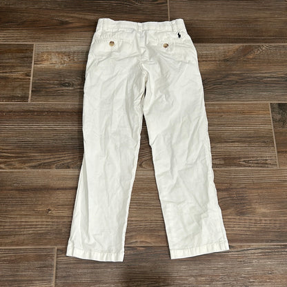 Boys Size 6 Polo Ralph Lauren White Pants - Good Used Condition