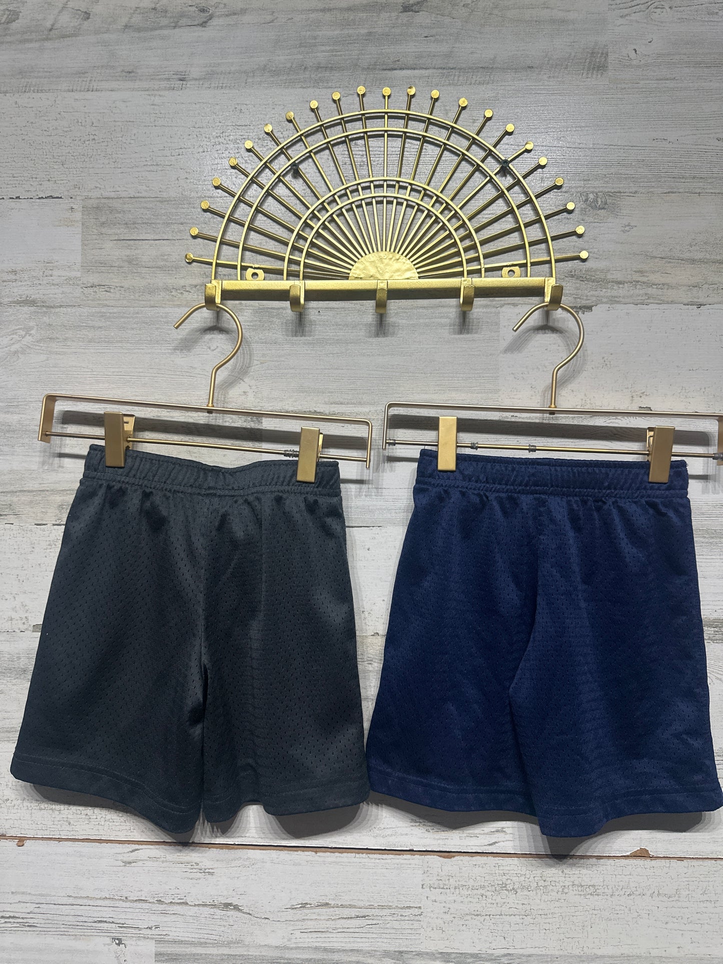 Nike Athletic Shorts Dark Grey and Navy Blue Boys Size 5 (Fit 4-5 Years) GUC