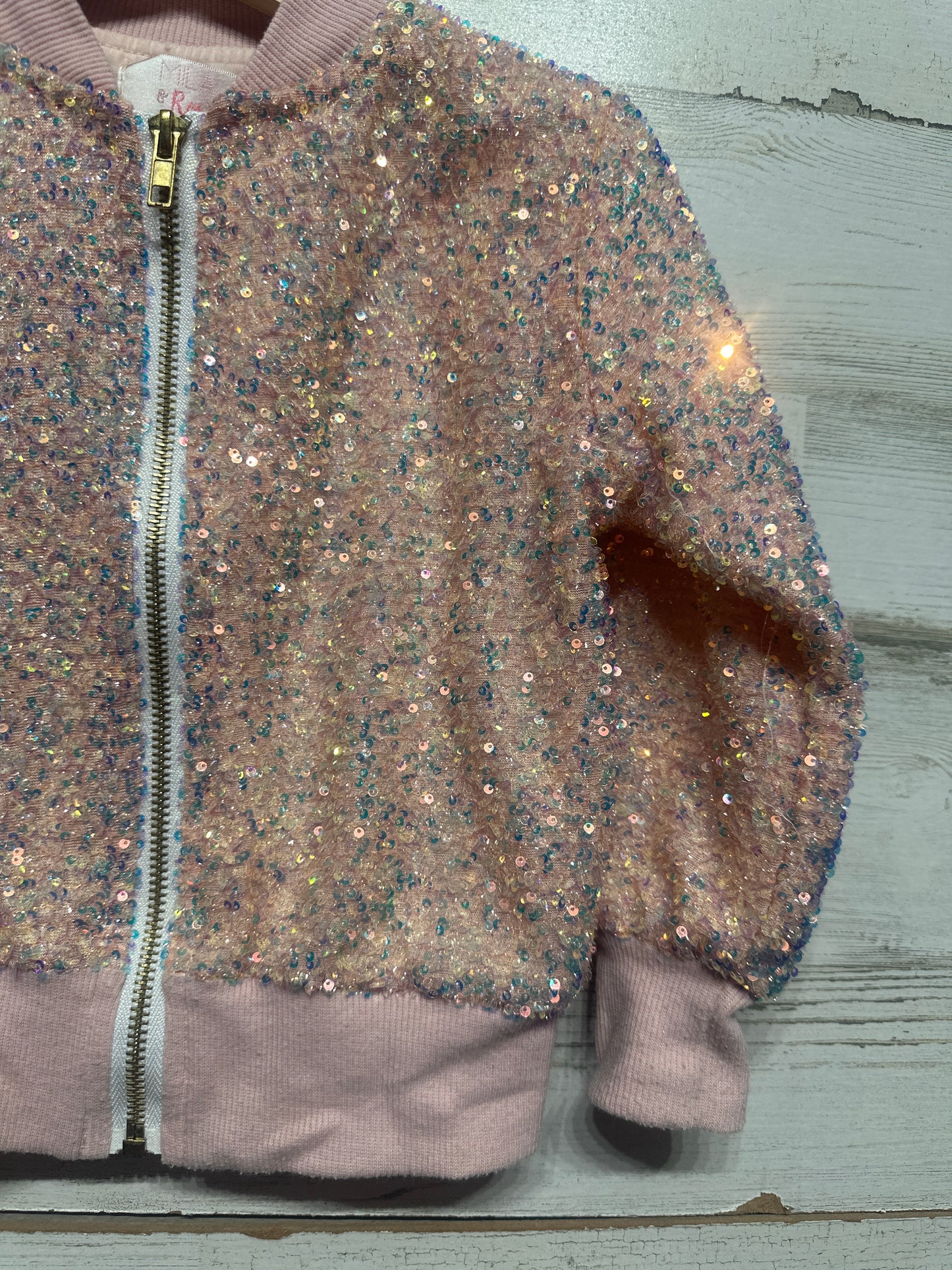 Mila & Rose Sparkle Sequin Jacket Girls 4T GUC