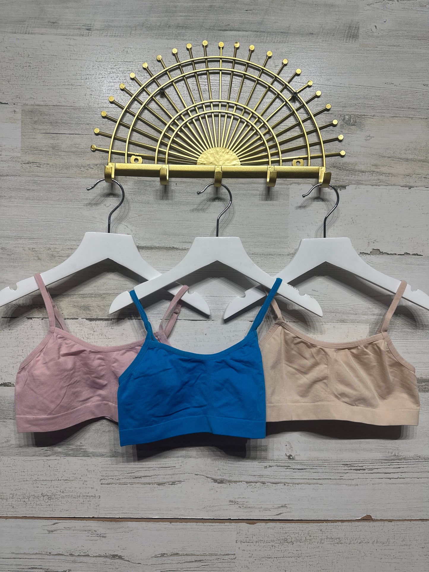 Bra Lot - Solid Colors - (3 Pieces) - Girls Size Medium / 32 - Good Used Condition