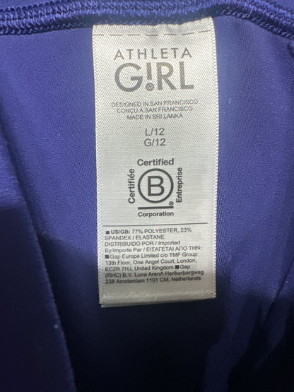Girls Size 12 (Large) Athleta Girl Transcend Crossover 7/8 Tight Leggings - Very Good Used Condition