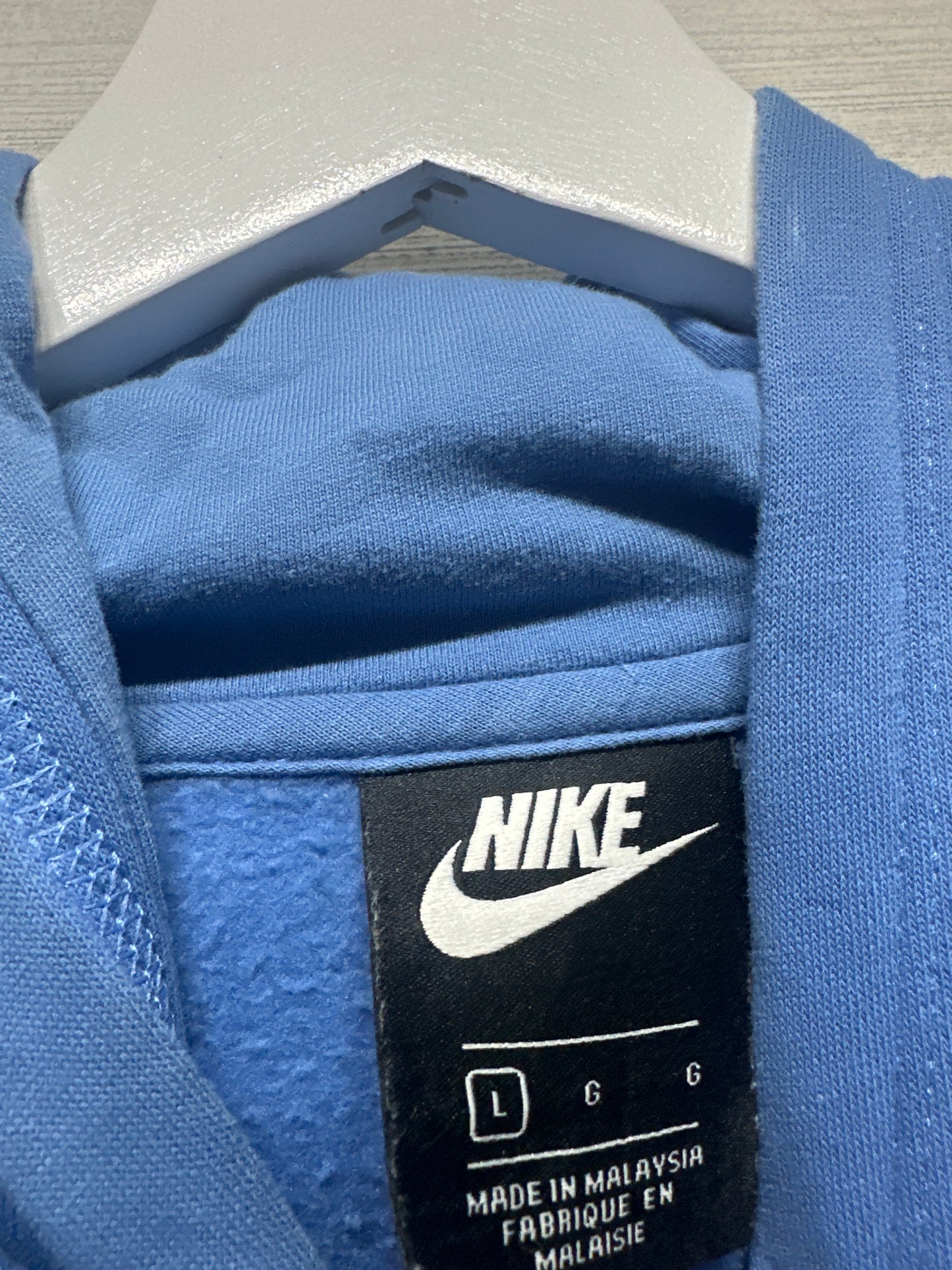 Boys Size Youth Large Nike Blue Hoodie - Good Used Condition