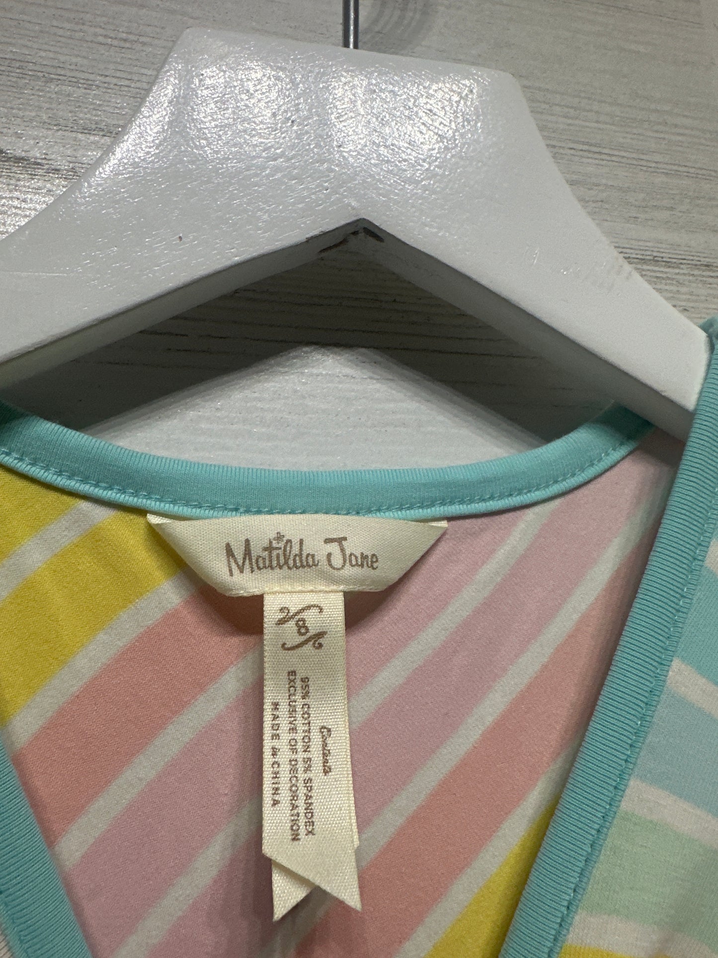 Girls Size 8 Matilda Jane Striped Dress - Very Good Used Condition