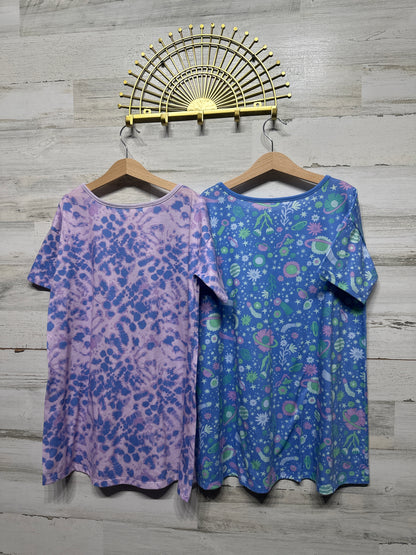 Nightgown Set - 2 Pieces - Cat and Jack - Girls Size Medium 8 - Good Used Condition