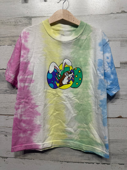 Preowned Size Youth Small Buc-ee’s  Easter Tie Dye Shirt - Good Used Condition