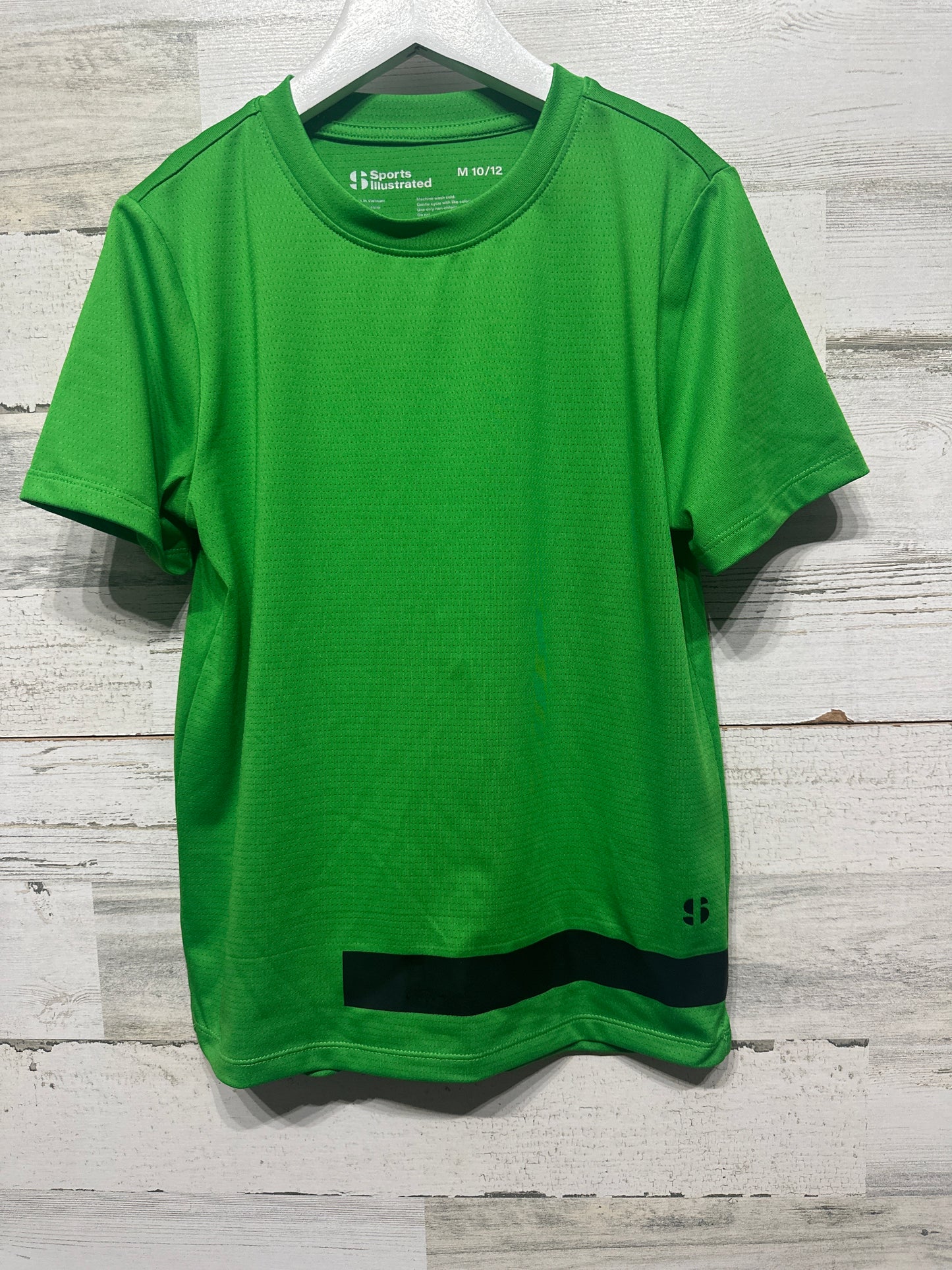 Boys Size 10/12 (M) SportsIllustrated Green Drifit Shirt - Good Used Condition