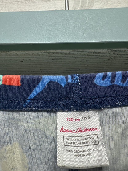 Hanna Andersson Organic Cotton Size 8 (130cm) Pajama Shorts GUC