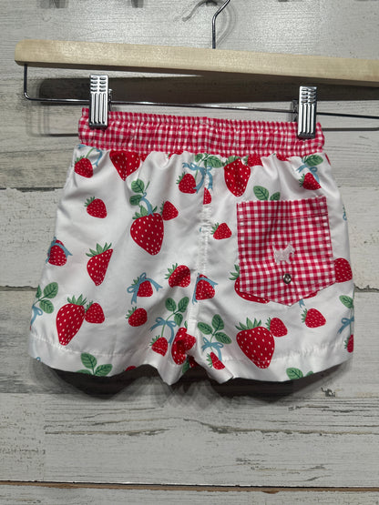 Size 4t Sal and Pimenta Strawberry Swim Trunks - New Without Tags