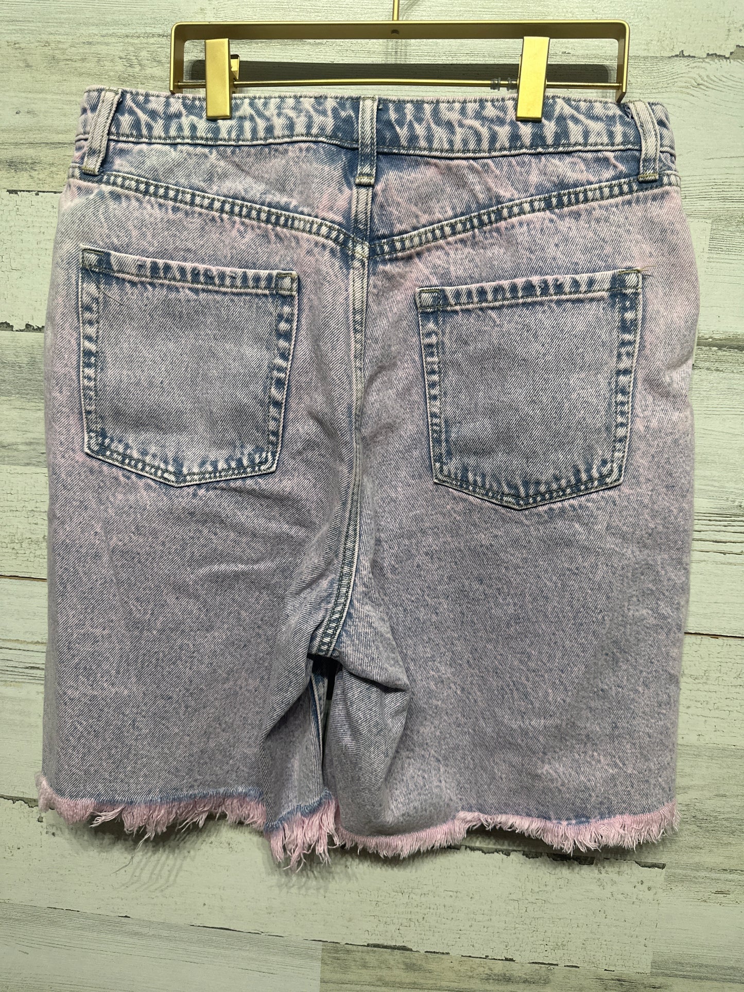 Women's Size 10 Wild Fable Pinkwashed Distressed High Rise Bermuda Shorts - Very Good Used Condition
