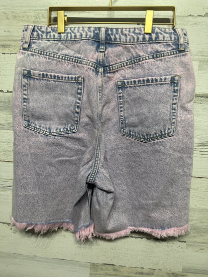 Women's Size 10 Wild Fable Pinkwashed Distressed High Rise Bermuda Shorts - Very Good Used Condition
