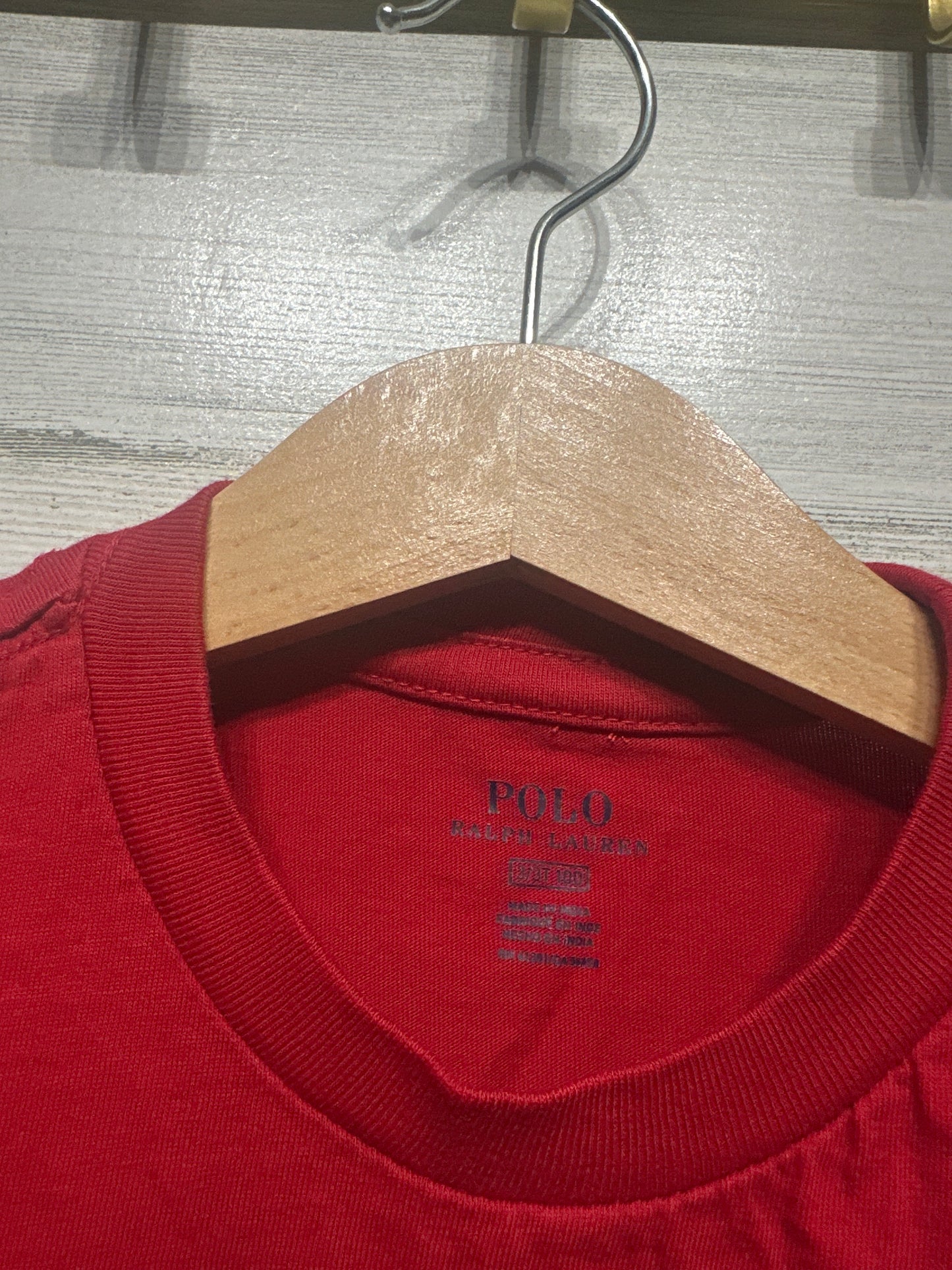 Boys Preowned Size 3 / 3t Polo Ralph Lauren Red T-Shirt - Very Good Used Condition