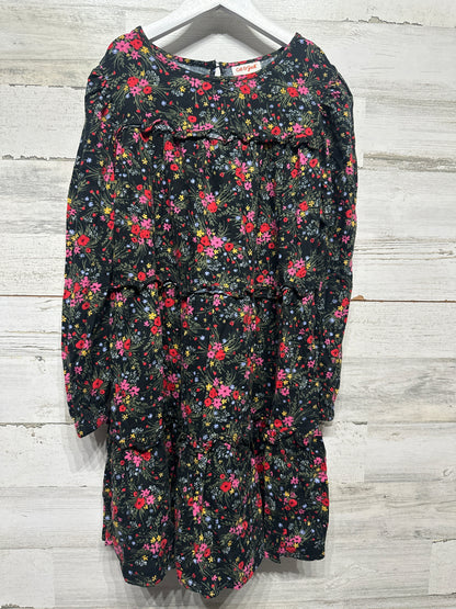Size 10-12 Large Cat and Jack Long Sleeve Floral Dress - Very Good Used Condition