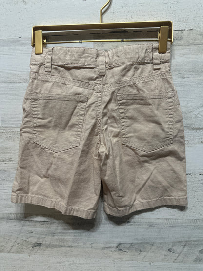 Boys Preowned Size 7 Cat and Jack Khaki Adjustable Waist Shorts - Good Used Condition