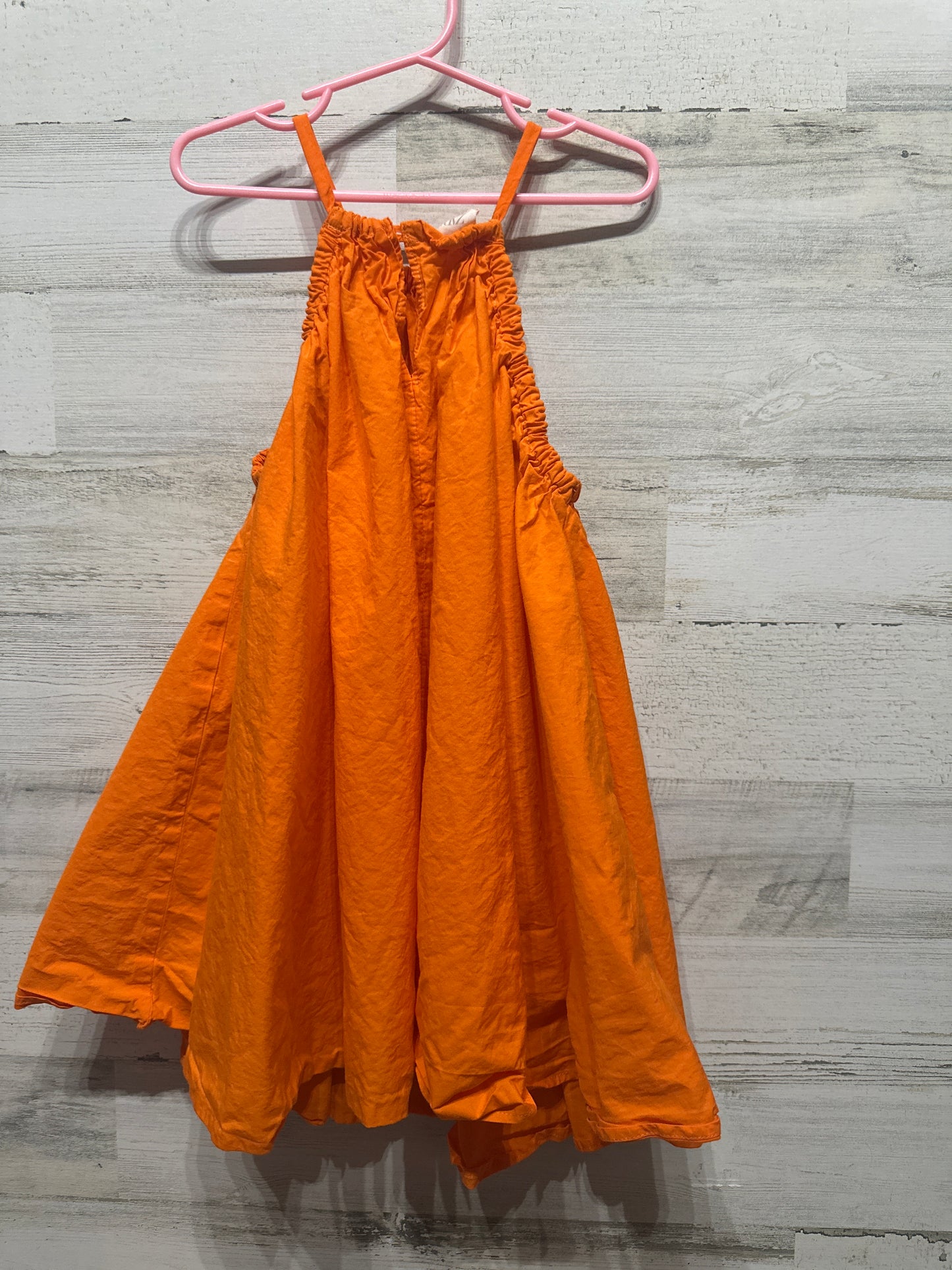 Girls Size 6 Zara Orange Dress - Good Used Condition