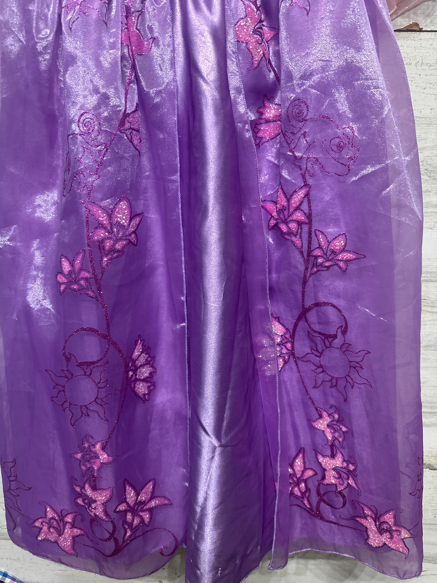 Girls Size 9-10 Years Disney Store Tangled Rapunzel Dress - Very Good Used Condition