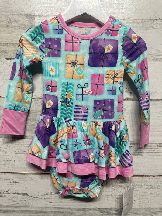 Size 12-18m Birdie Bean Bamboo Christmas Present Twirl Dress - New With Tags