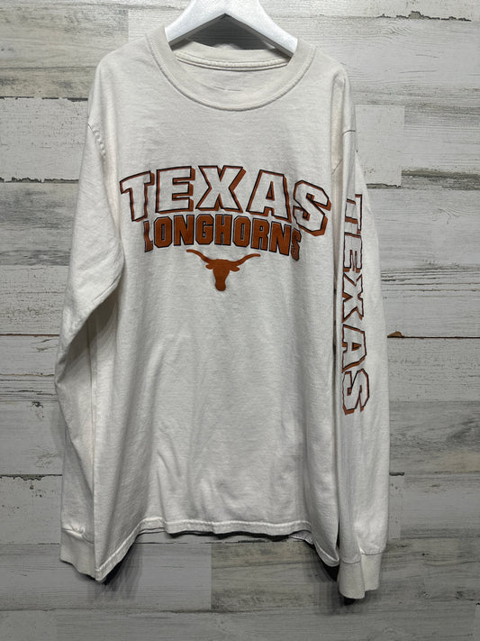 Adult Size Small Texas Longhorns Long Sleeve Shirt - Good Used Condition