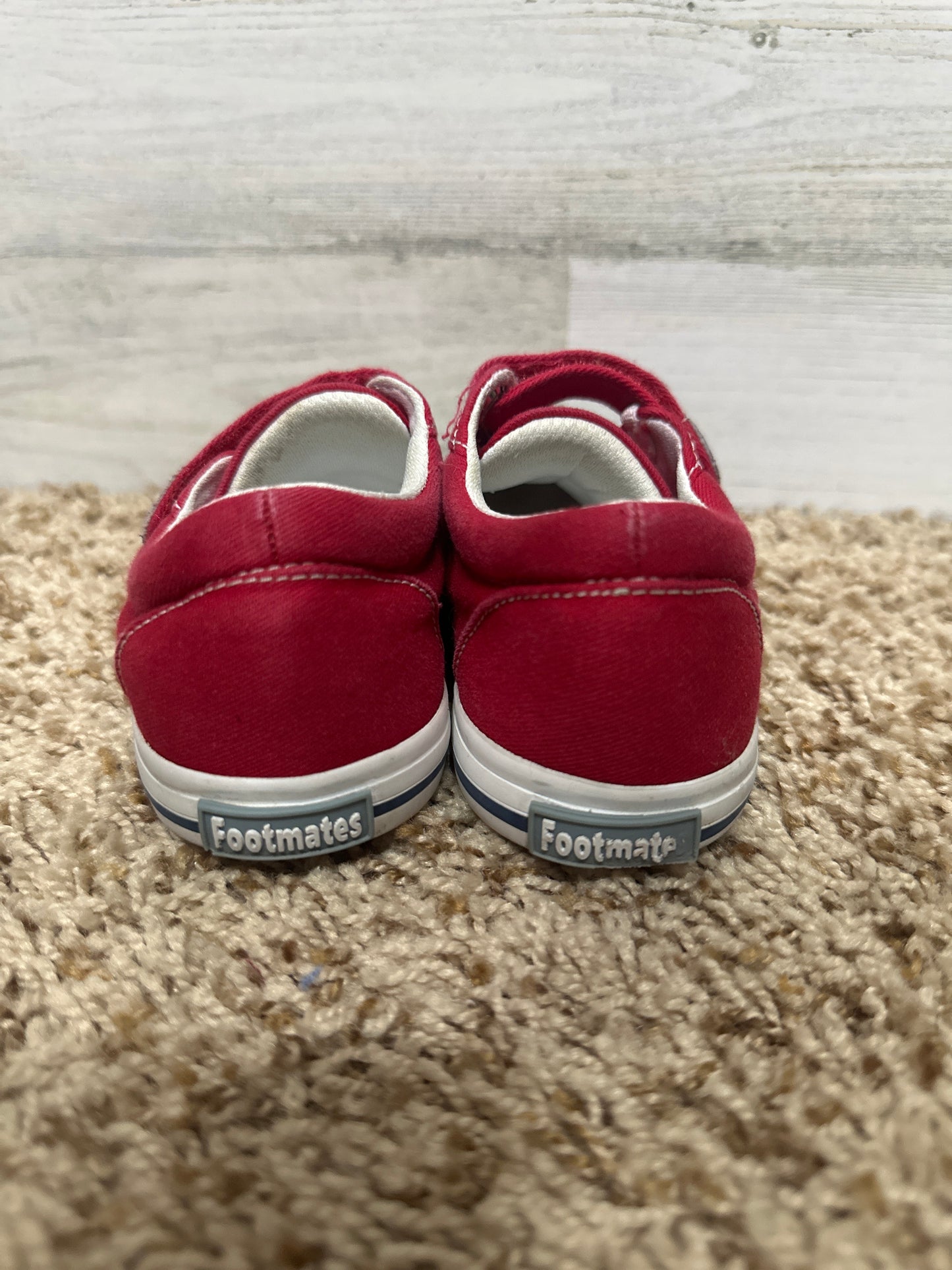 Boys Size 9 wide Toddler Preowned Footmates Red Shoes - Good Used Condition*