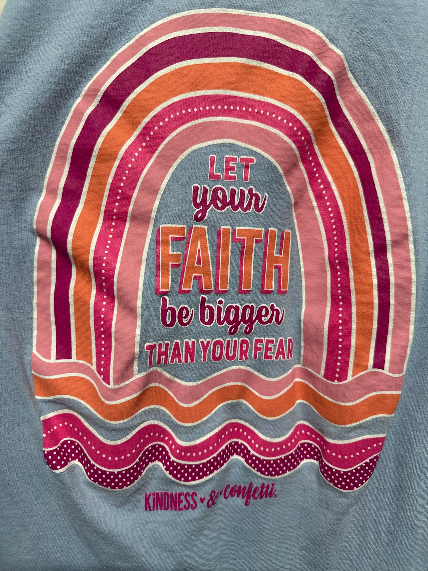 Women’s Size Small Kindness & Confetti Long Sleeve Shirt - Good Used Condition