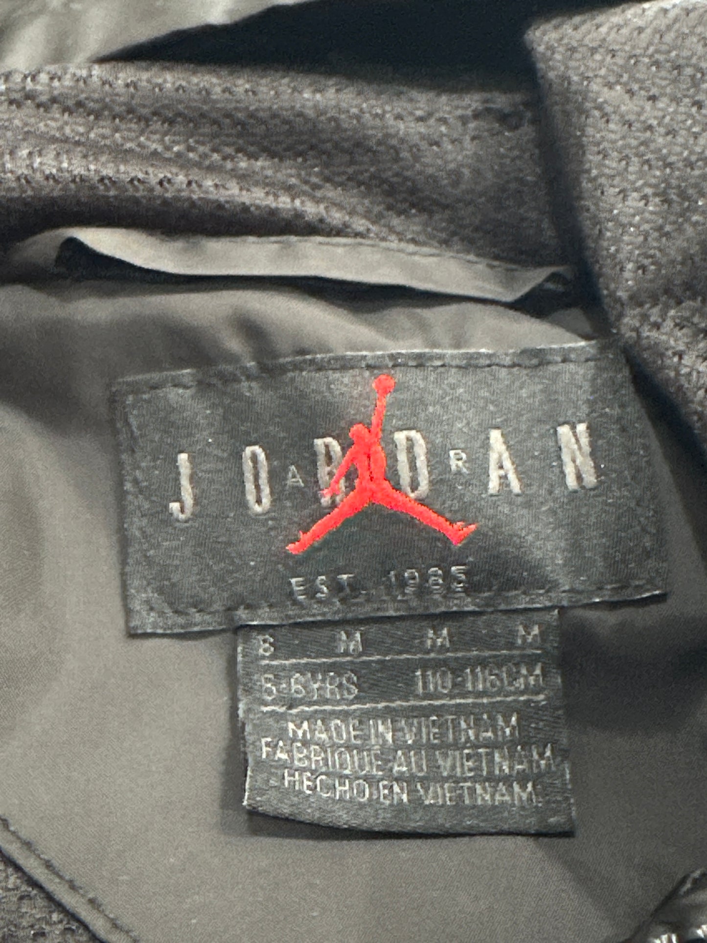 Jordan Windbreaker Jacket Boys Size 6 (Fits 5-6 Yrs) VGUC