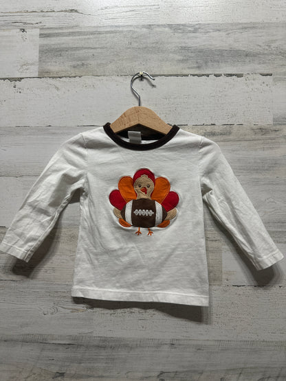 Boys Size 24m Starting Out Turkey Football Applique Shirt - Play Condition*