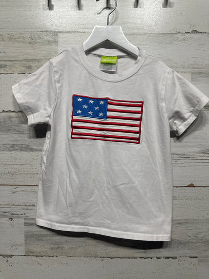 Boys Size 8 Classic Whimsy American Flag Shirt - Play Condition**