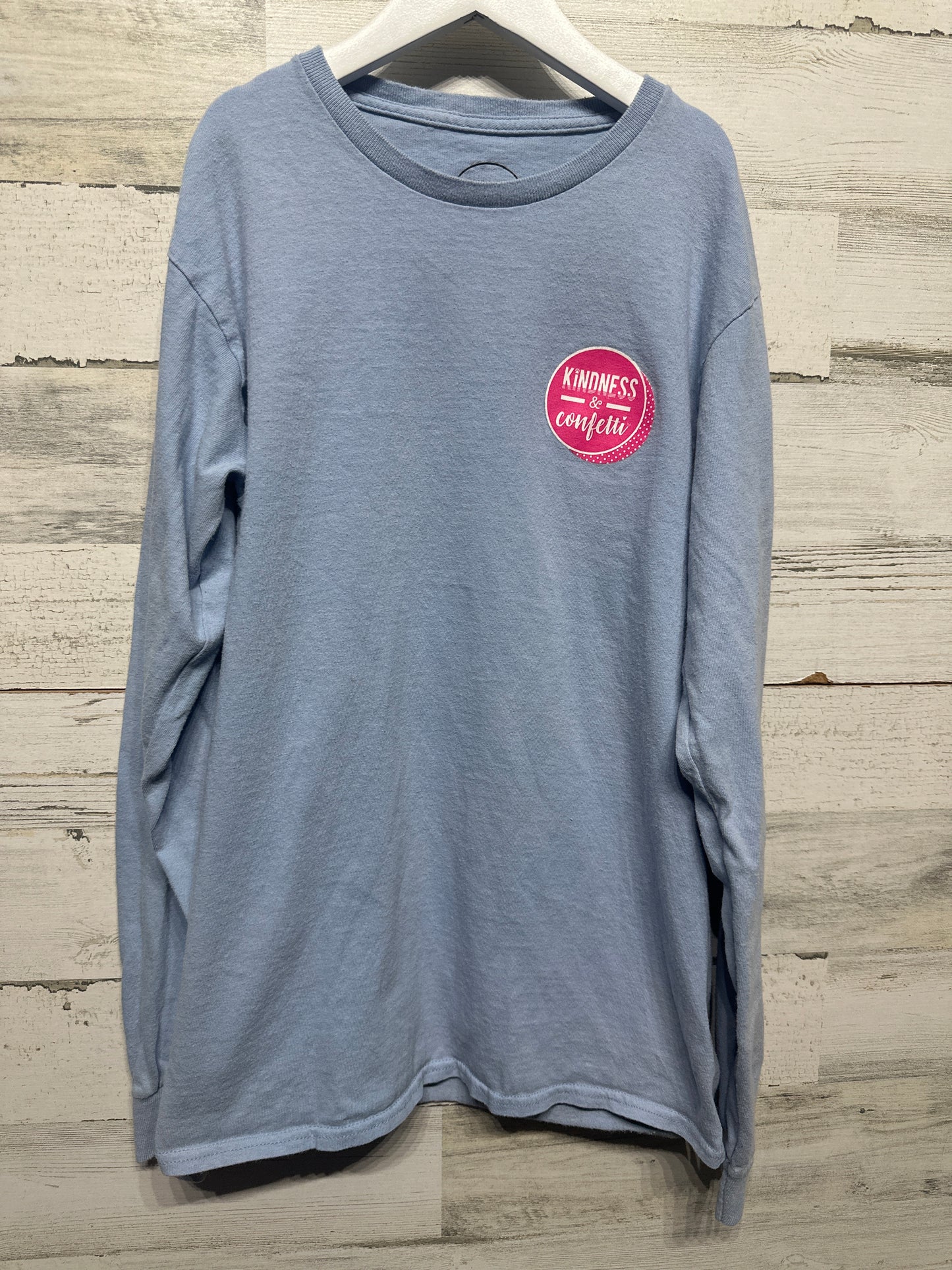 Women’s Size Small Kindness & Confetti Long Sleeve Shirt - Good Used Condition