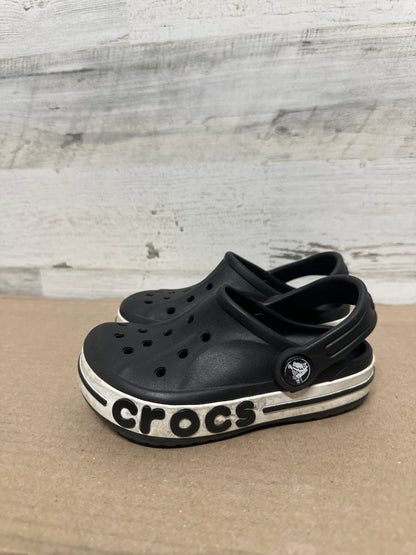 Size 9 (Toddler) Crocs Black Clogs - Good Used Condition