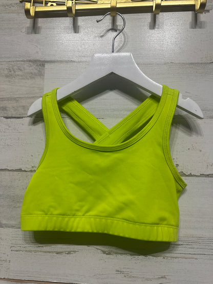 Girls Size 8 - 10 (Medium) BCG Green Sports Bra - Very Good Used Condition