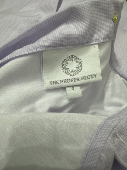 Girls Size 4 Years The Proper Peony Lavender Dress - Play Condition*