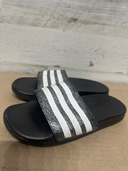 Size 2 (Youth) Adidas Glitter Slides - Good Used Condition*