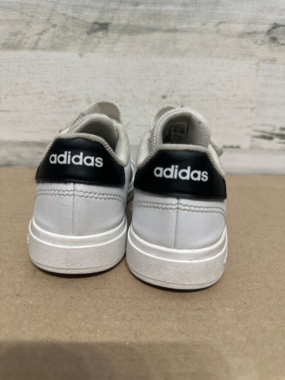 Size 12 (Little Kid) Adidas Black and White Shoes - Good Used Condition