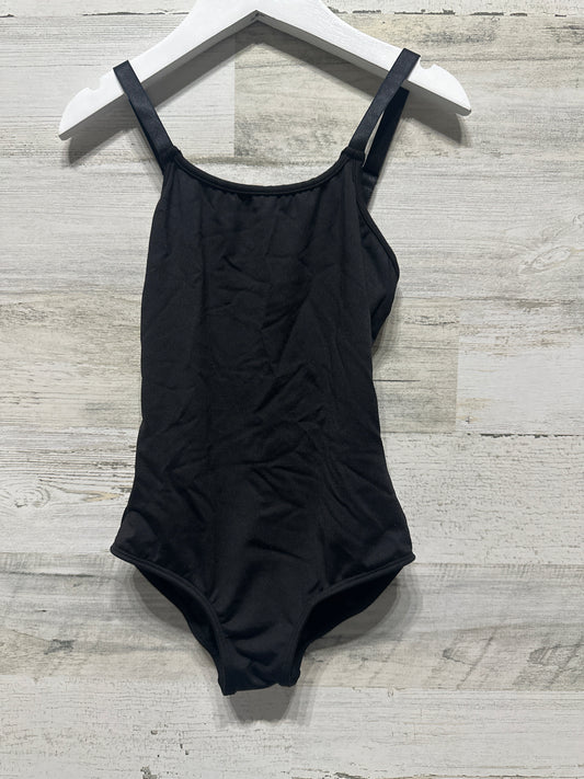 Girls Size 6x-7 Bloch Black Adjustable Strap Leotard - Very Good Used Condition