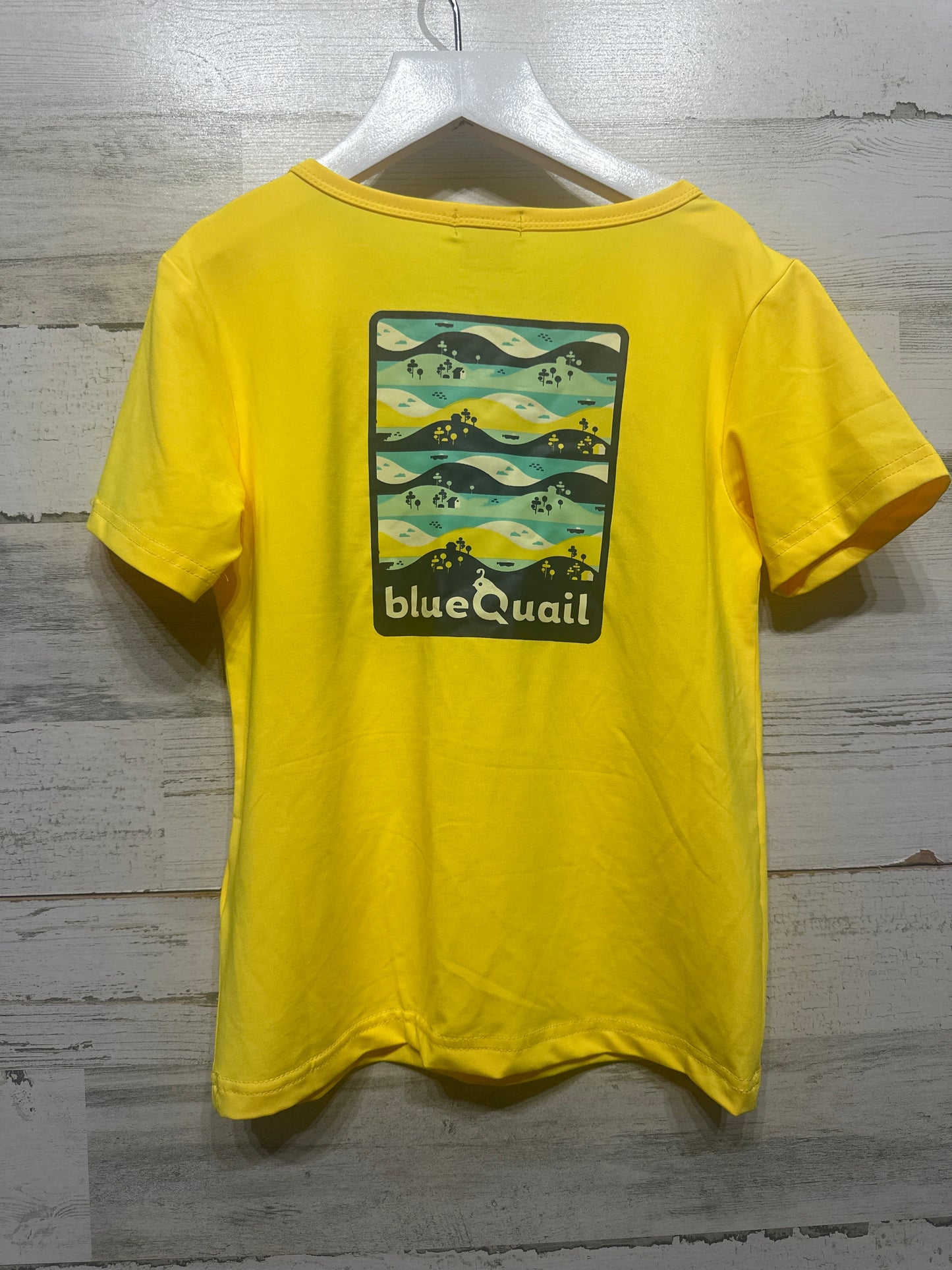 Boys Size 4t Blue Quail Yellow UPF 50 Shirt - Play Condition