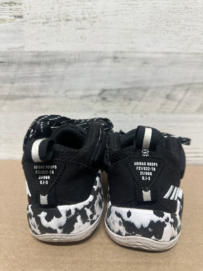 Boys Size Youth 1 Kids Adidas Hoops Basketball Shoes - Good Used Condition