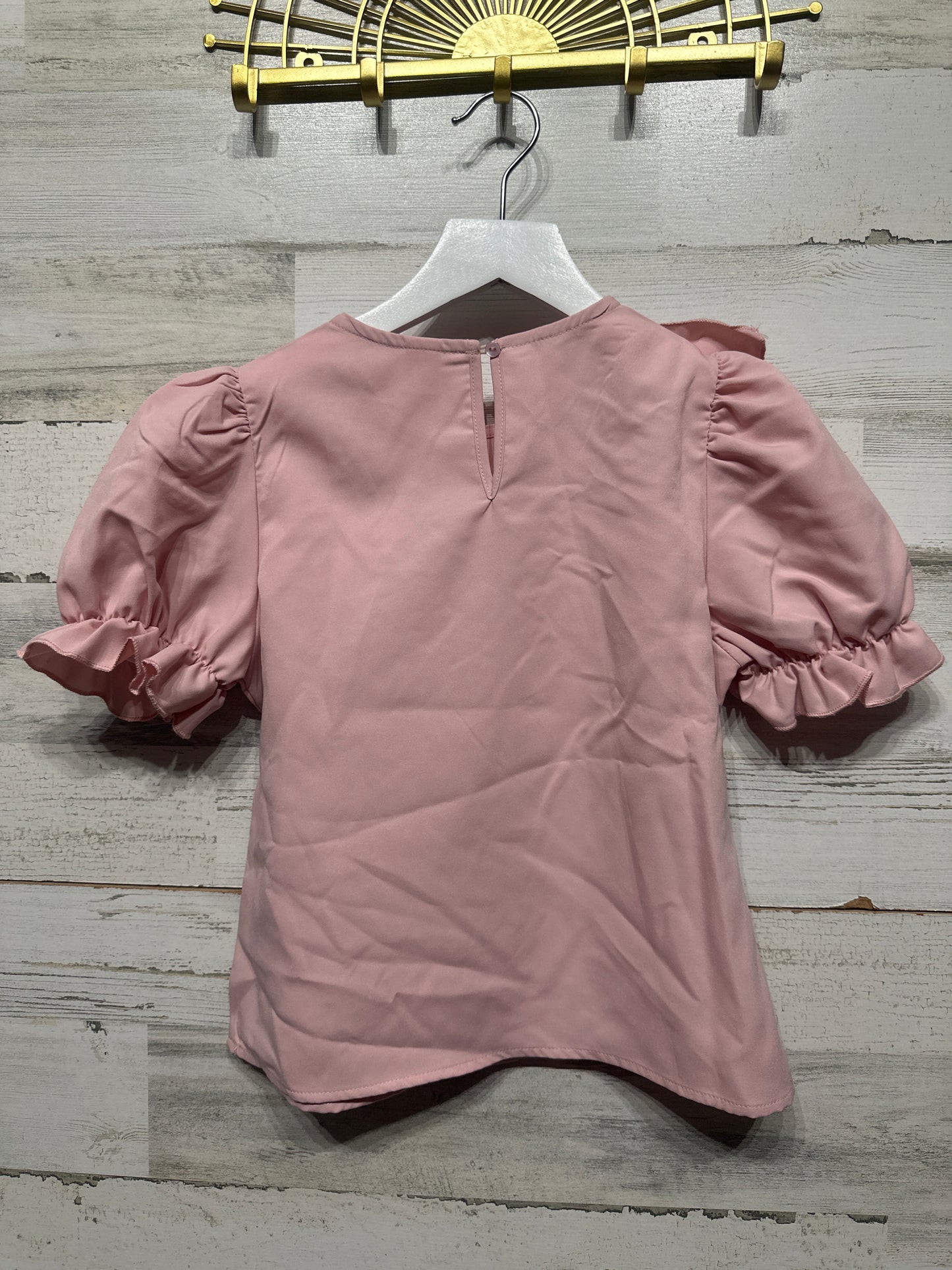 Girls Size 8 Shein Pink Shirt - Good Used Condition