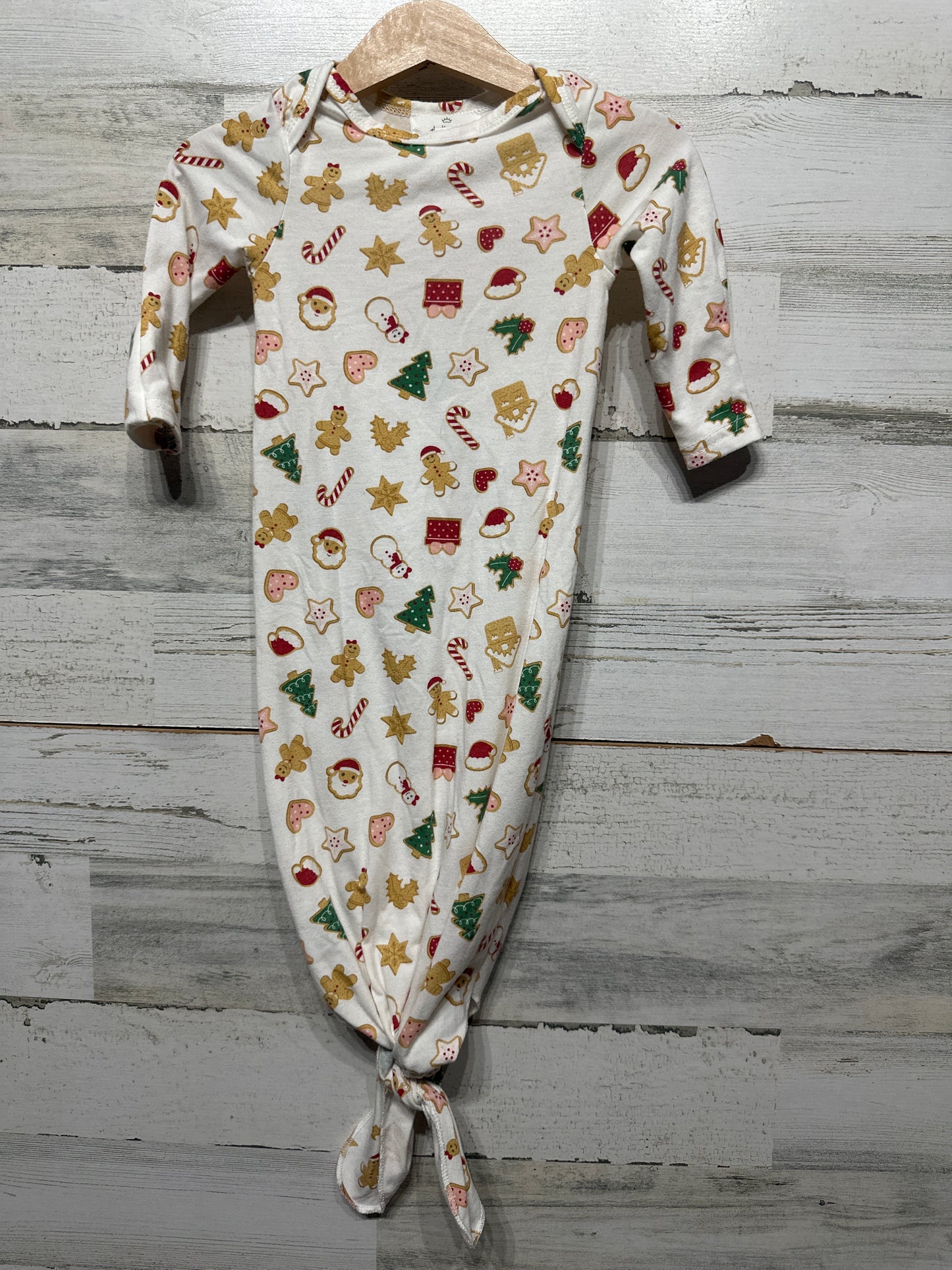 Starting Out 0-6m Holiday Knot Gown GUC