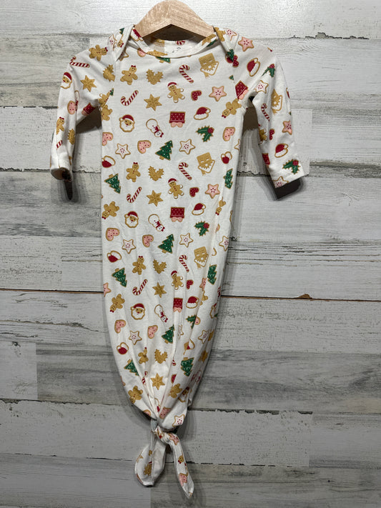 Starting Out 0-6m Holiday Knot Gown GUC