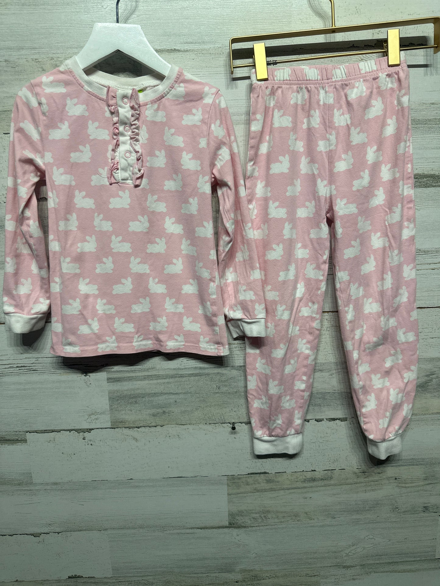 Size 6 Classic Whimsy Pink Bunny Pajama Set - Good Used Condition*