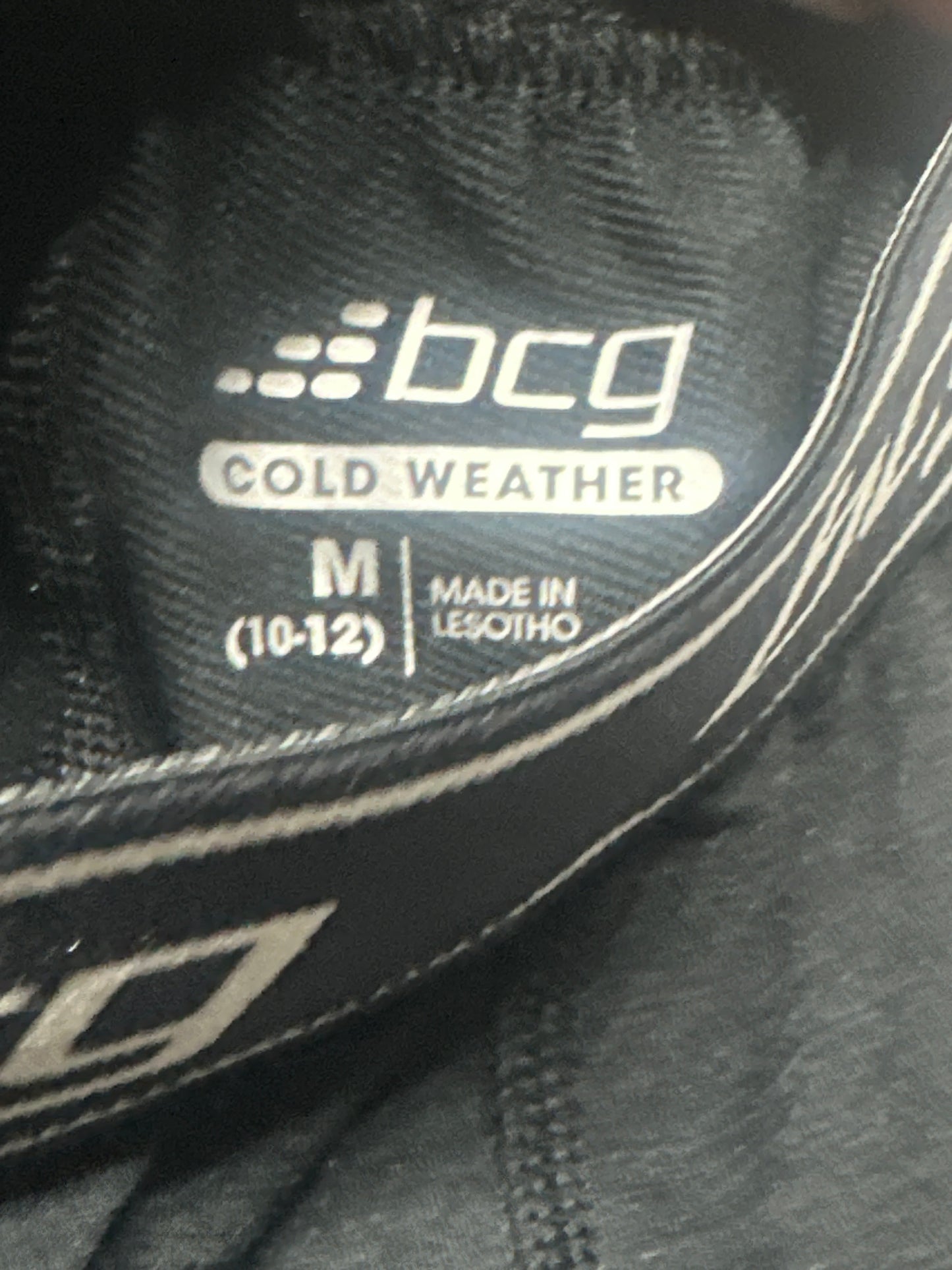 BCG Boys 10-12 Cold Weather Black Tights Leggings VGUC