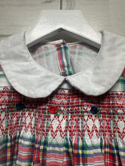 Size 2t Smocked Plaid Dress - Very Good Used Condition