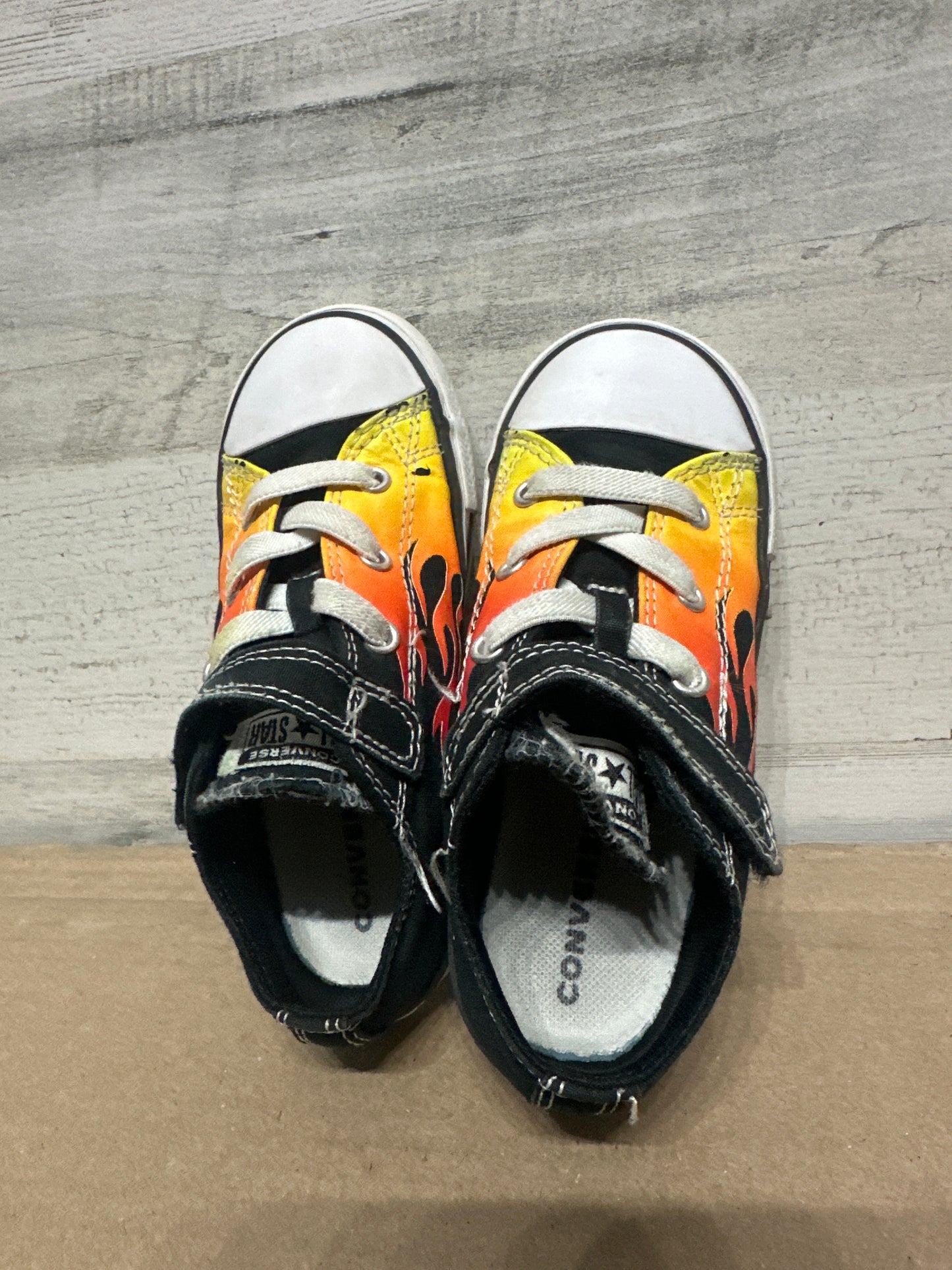Size 10 Toddler Converse Flame Shoes - Good Used Condition*