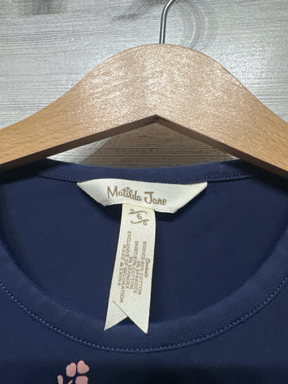 Matilda Jane Navy Floral Dress Girls Size 6 VGUC