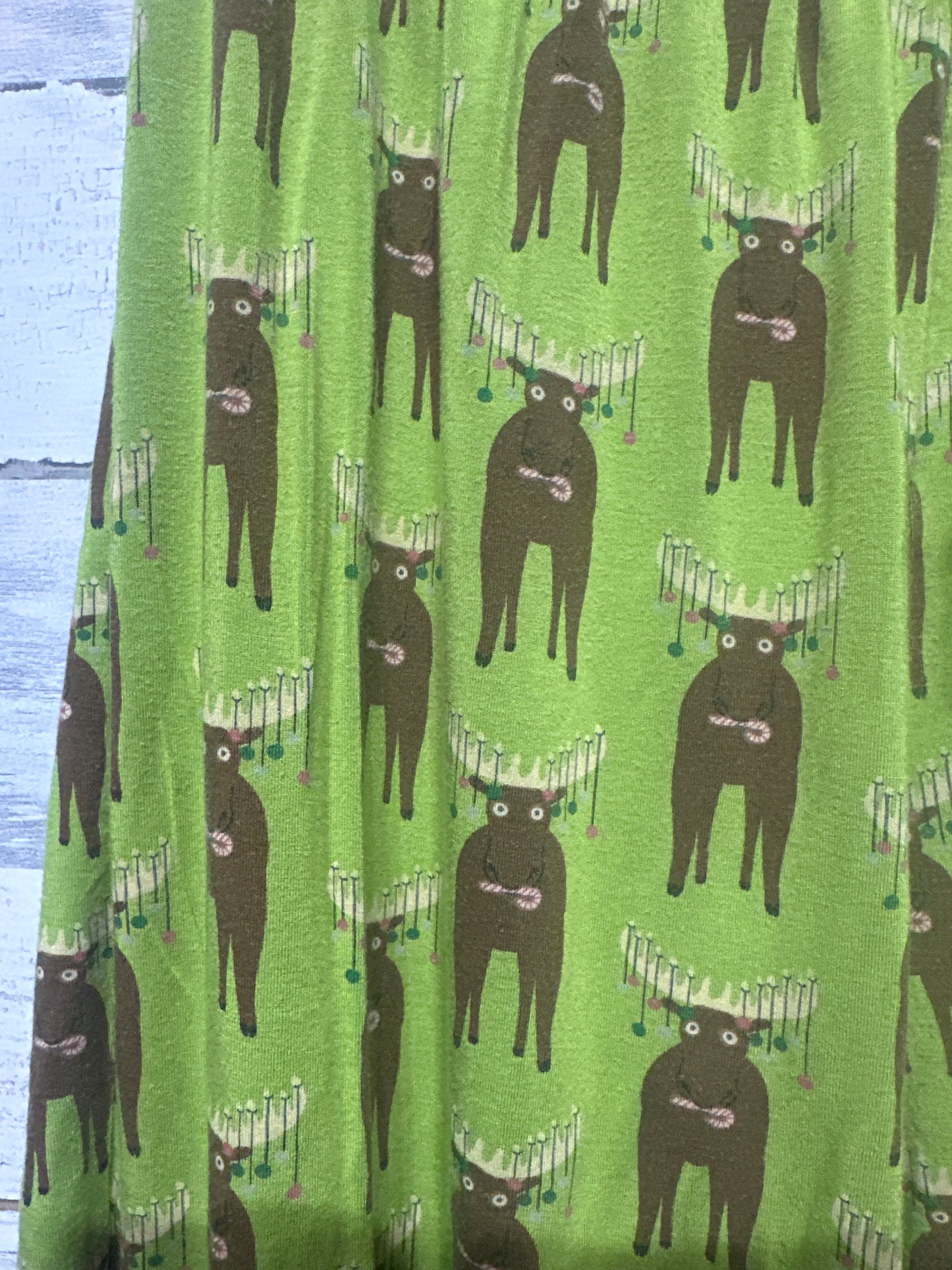 Size Adult Large Kickee Bamboo Holiday Moose Pajama Pants - Good Used Condition